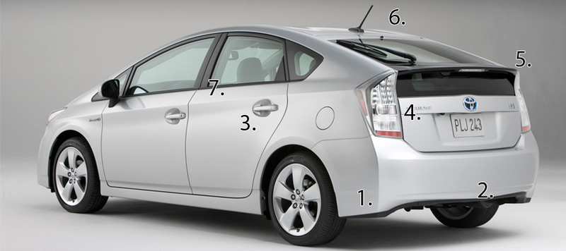 Illustration for article titled 2010 Toyota Prius: Design Dissected